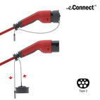eConnect Laddkabel Röd 20A 13,8kW